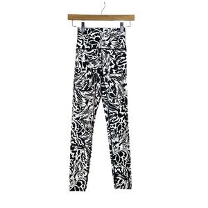 Aerie Offline Leggings Women’s Black White Hi Rise Yoga Workout Active Size XS